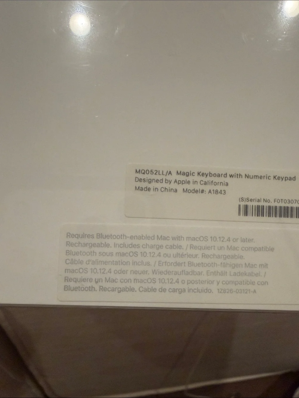 Apple Magic Keyboard with Numeric Keypad - White